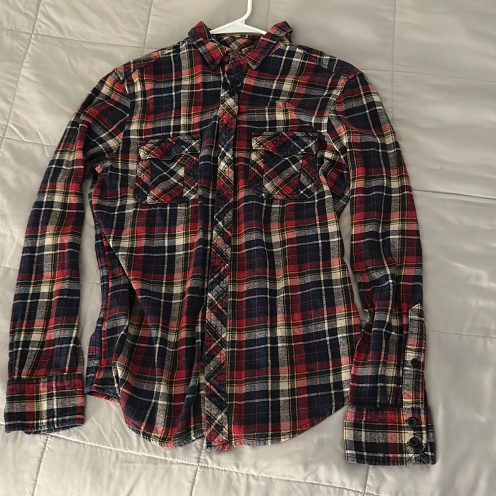 Foreign Exchange Men’s Plaid Button Up Size Small
